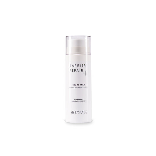 Barrier Repair Gel to Milk Cleanser