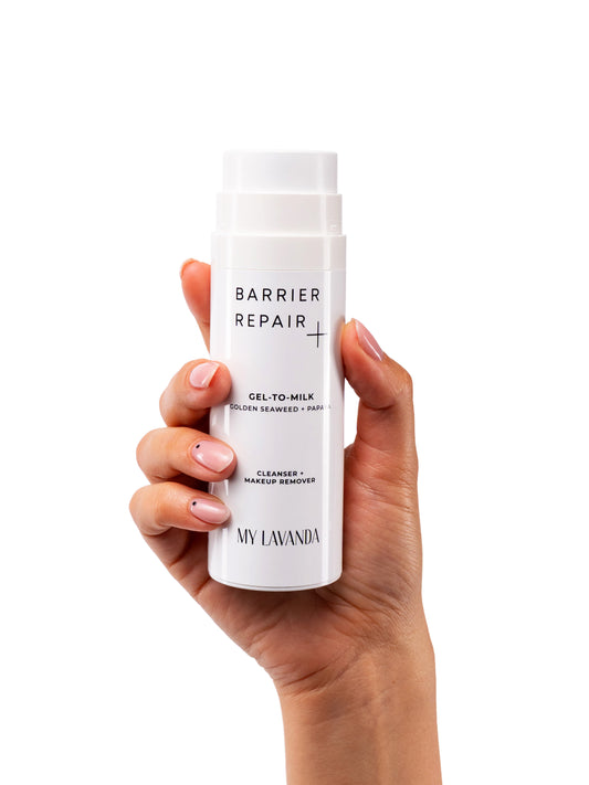 Barrier Repair Gel to Milk Cleanser